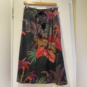 Farm Rio Tropical Print Women's Midi Skirt